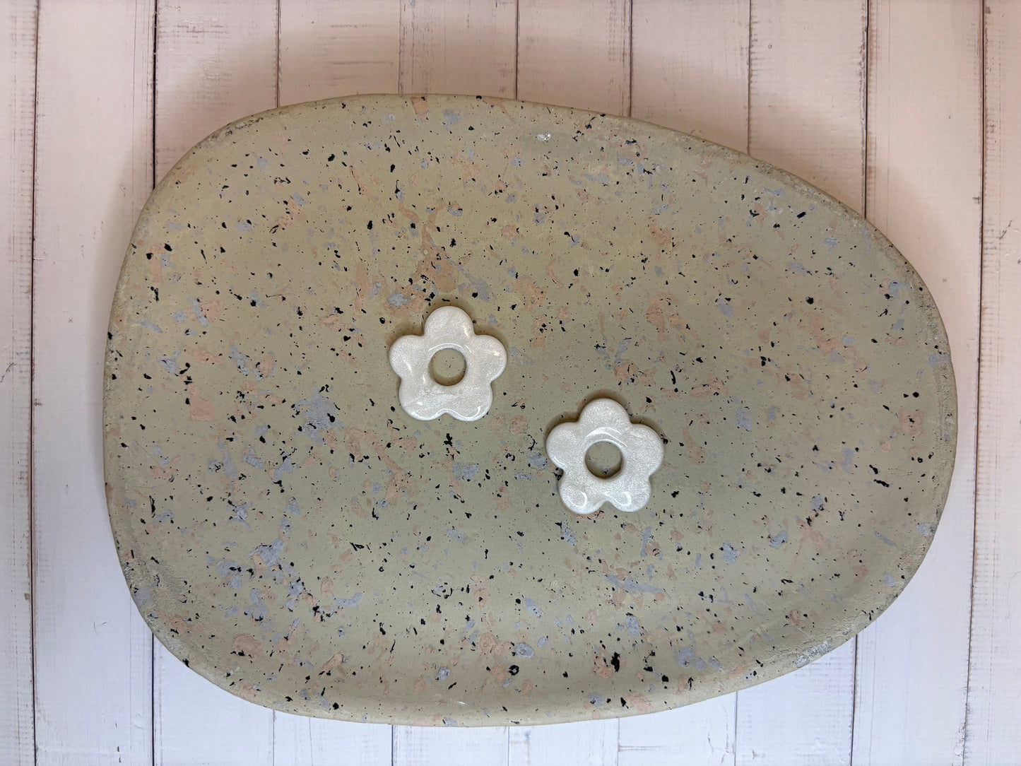 Boucles pampilles - POPPY - nacrée