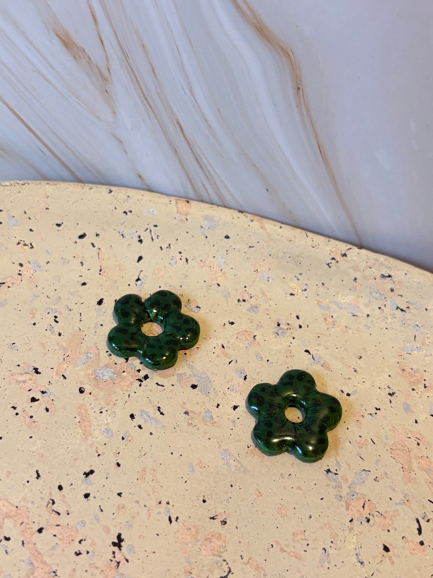 Boucles pampilles - SUNNY - Léopard kaki