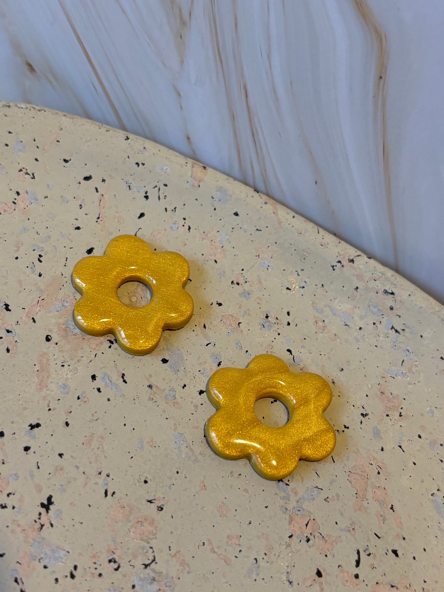 Boucles pampilles - SOLEA - or pailletés