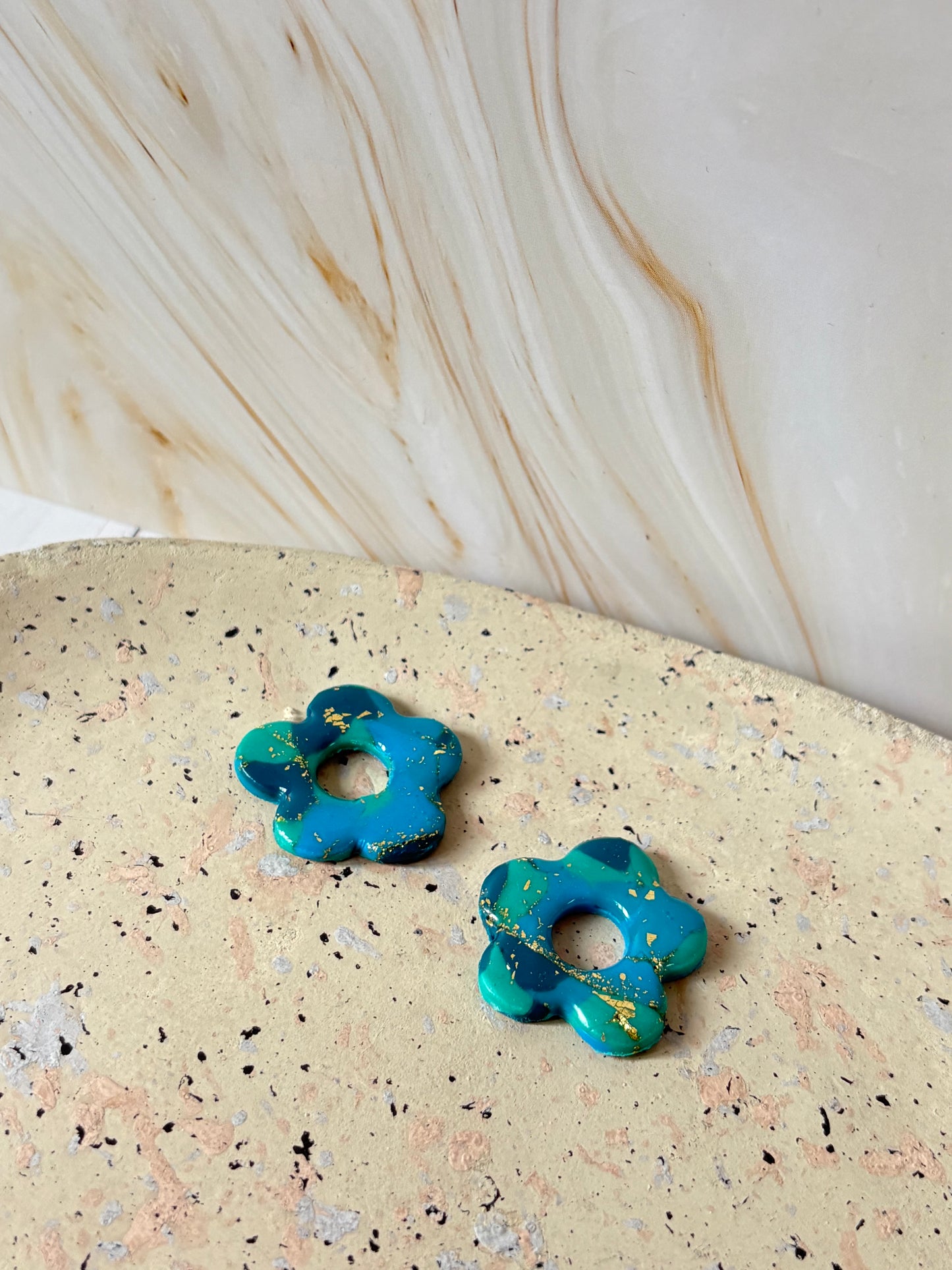 Boucles pampilles - POPPY - bleue