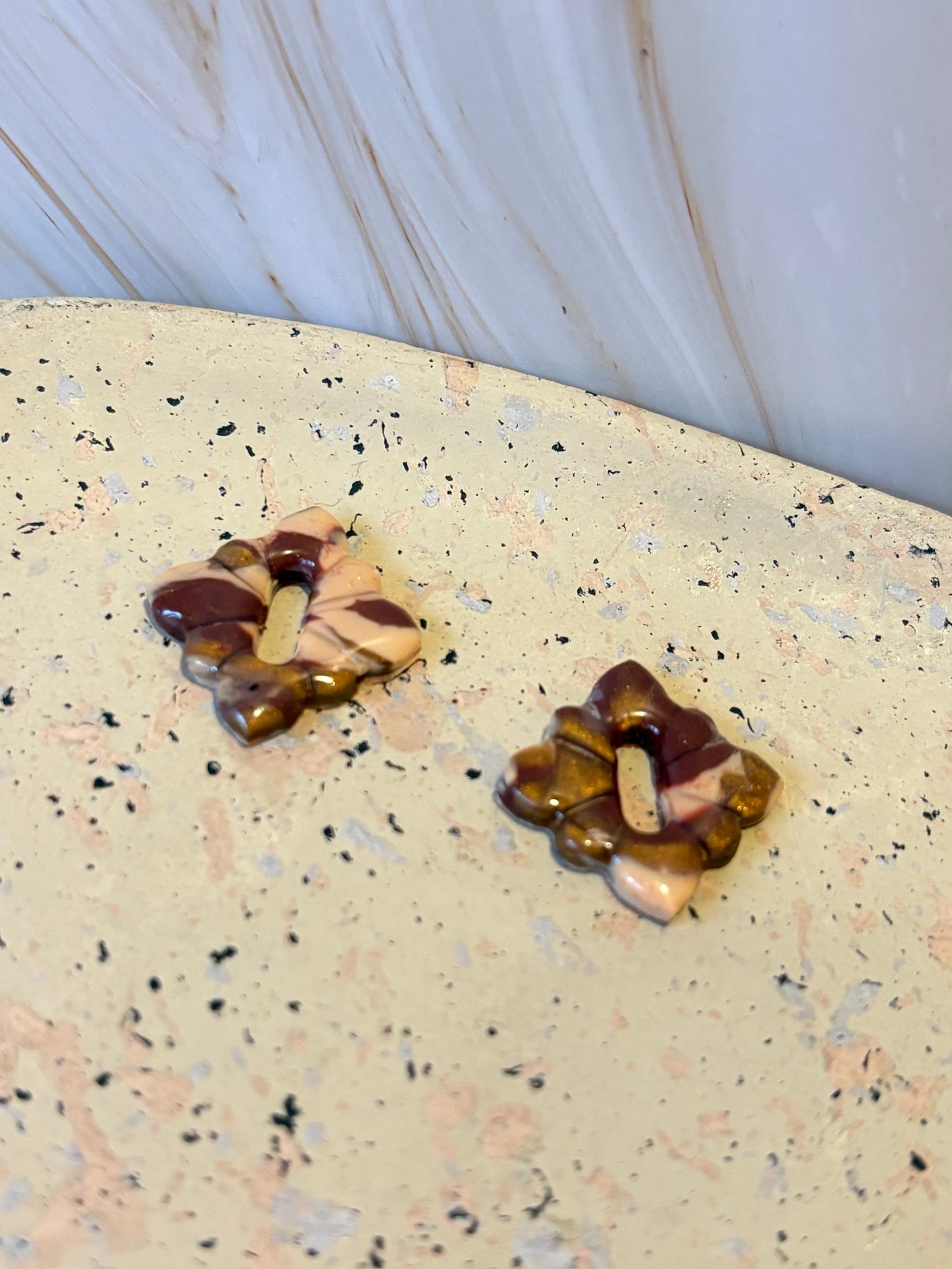 Boucles pampilles - STELLA - cappuccino