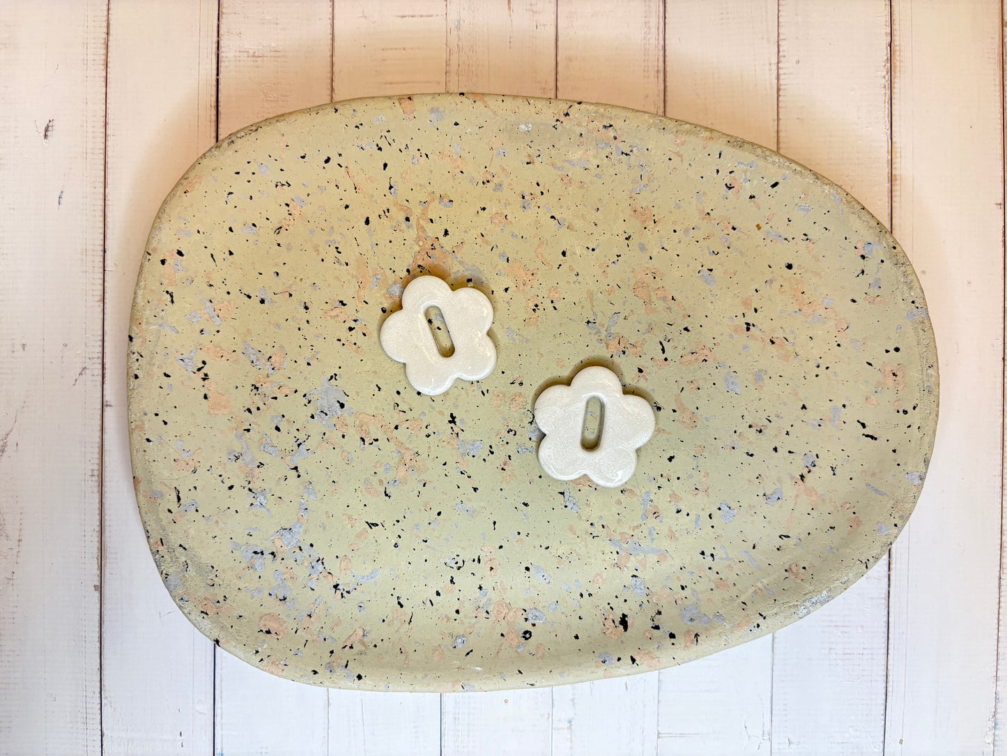 Boucles pampilles - BLOOM - nacrée