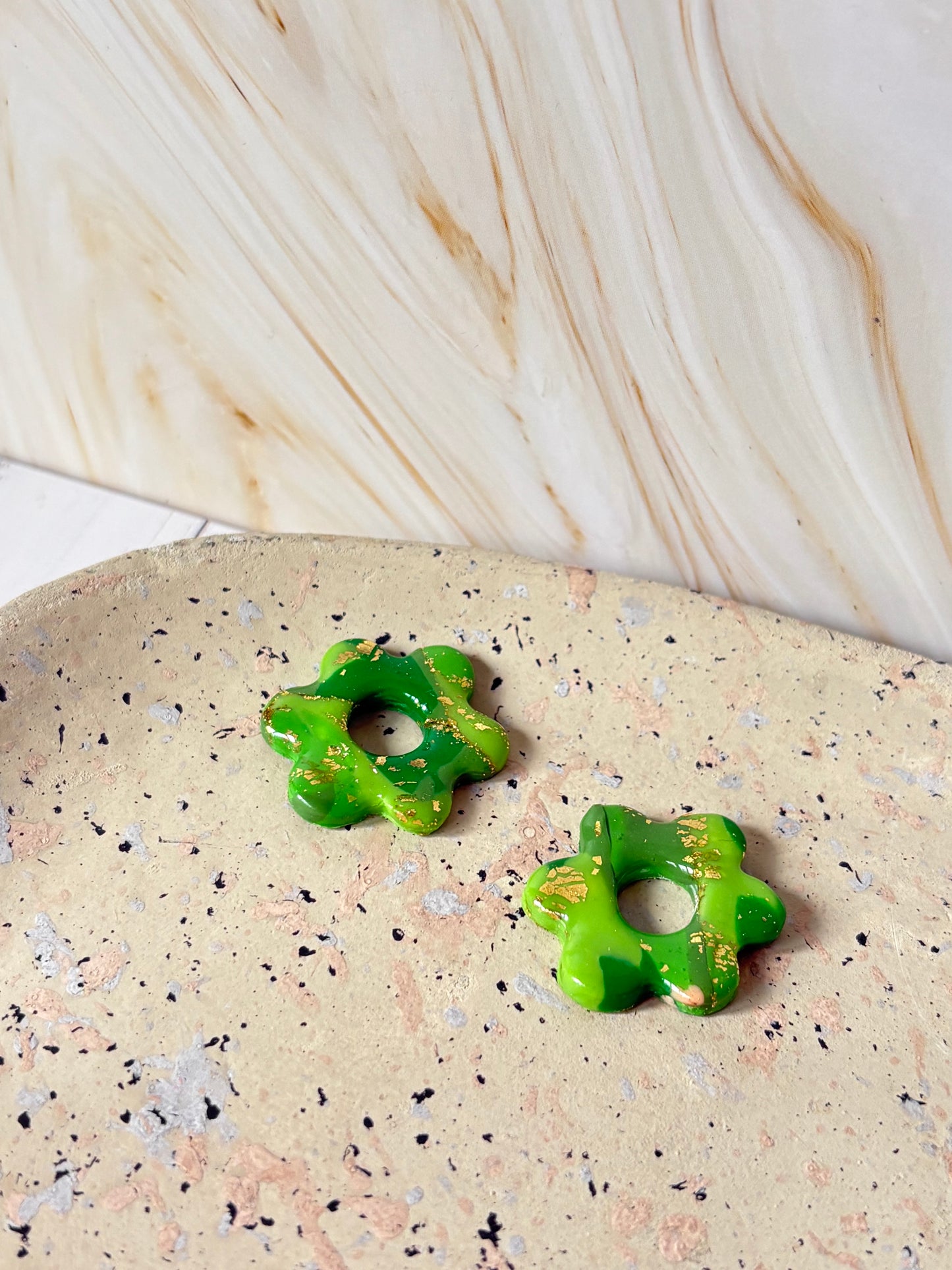 Boucles pampilles - SOLEA - vert