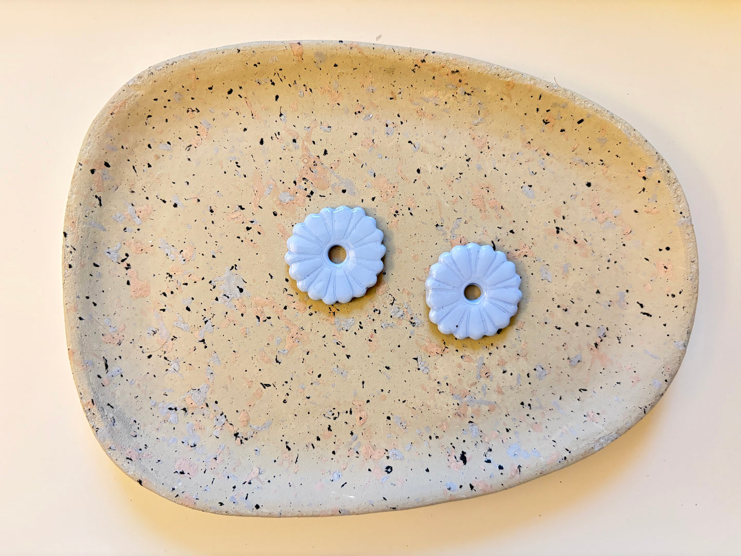 Boucles Pampilles - ROSEE - bleu pastel