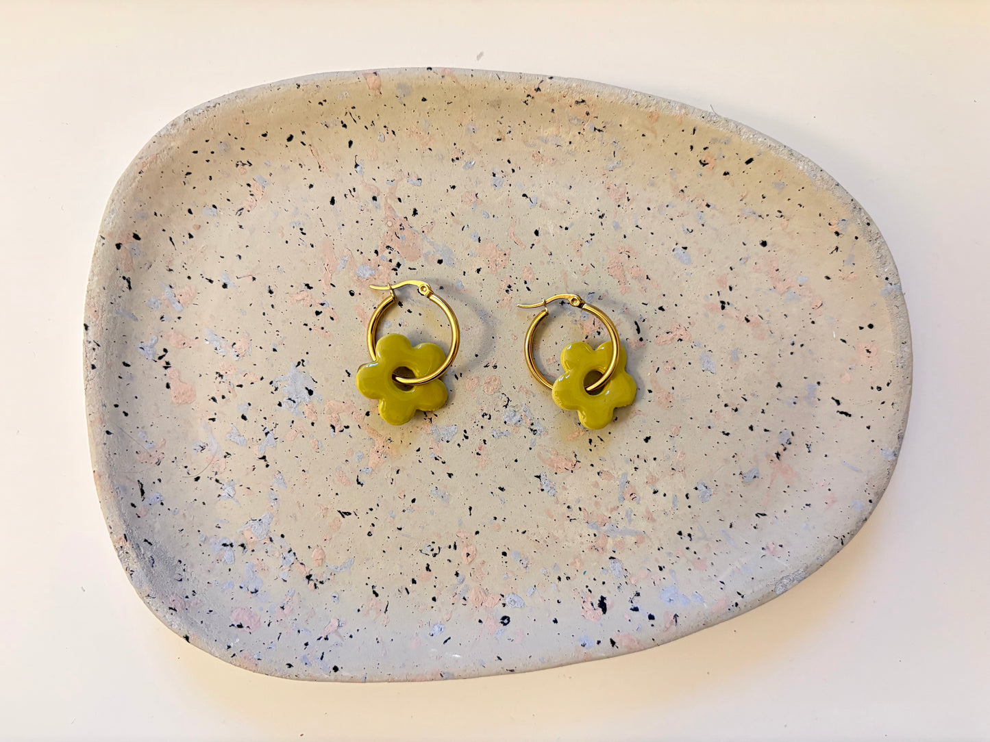 Boucles Pampilles - NINA - Vert pastel