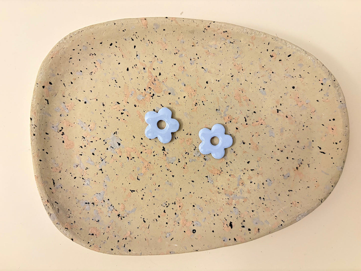 Boucles Pampilles - NINA - Bleu pastel