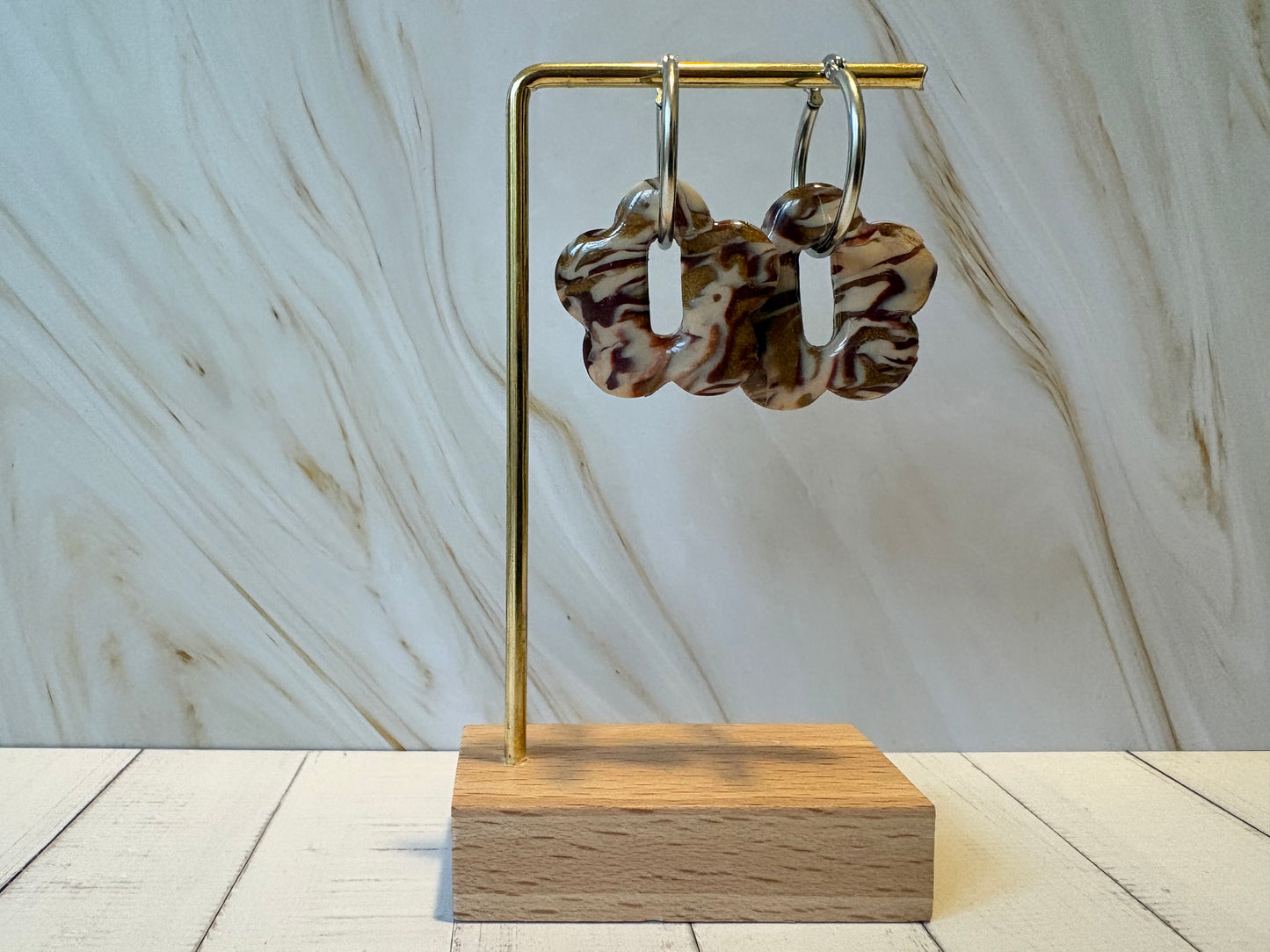 Boucles pampilles - BLOOM - cappuccino