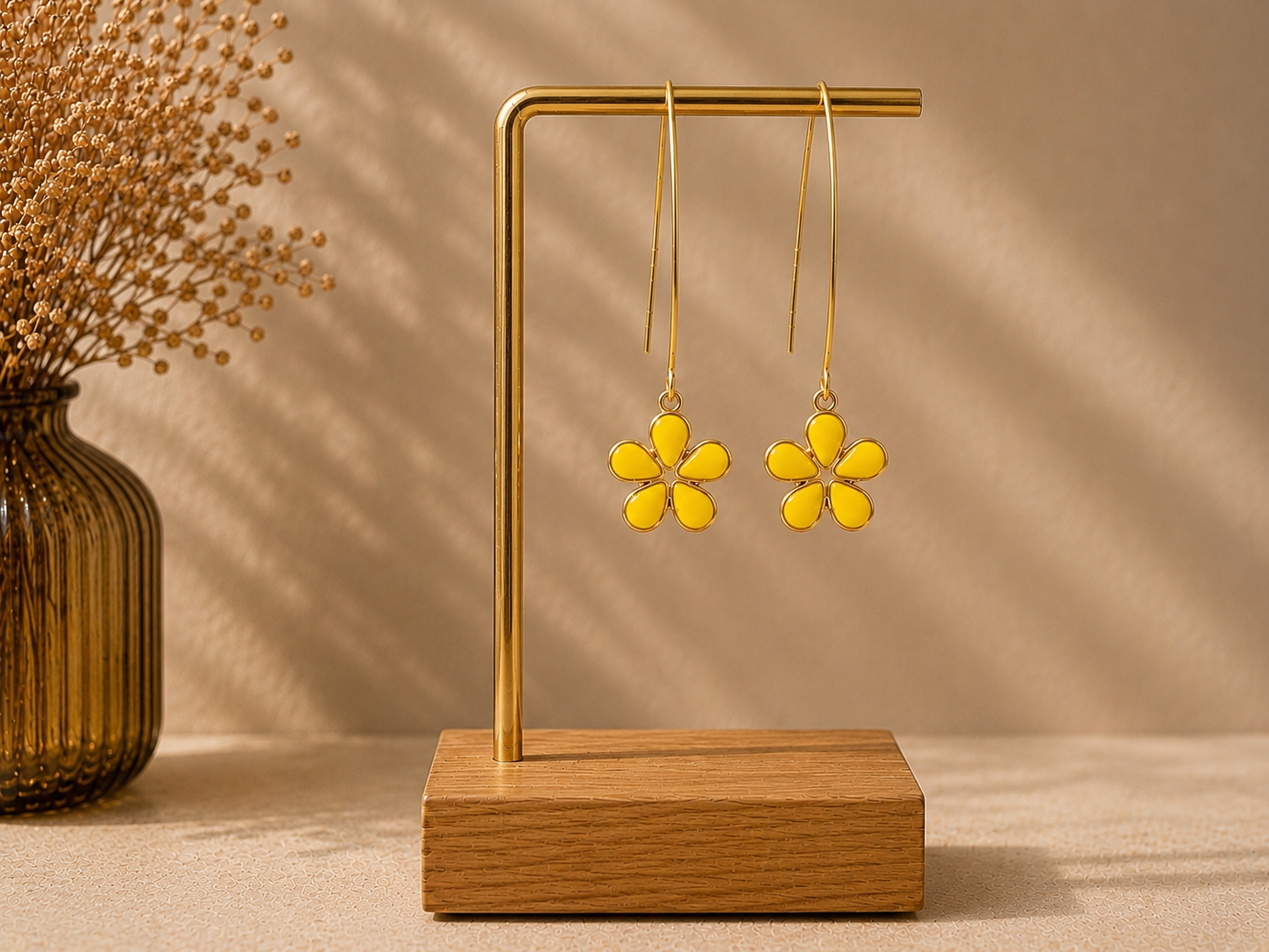 Boucle d’oreille Solea - Jaune