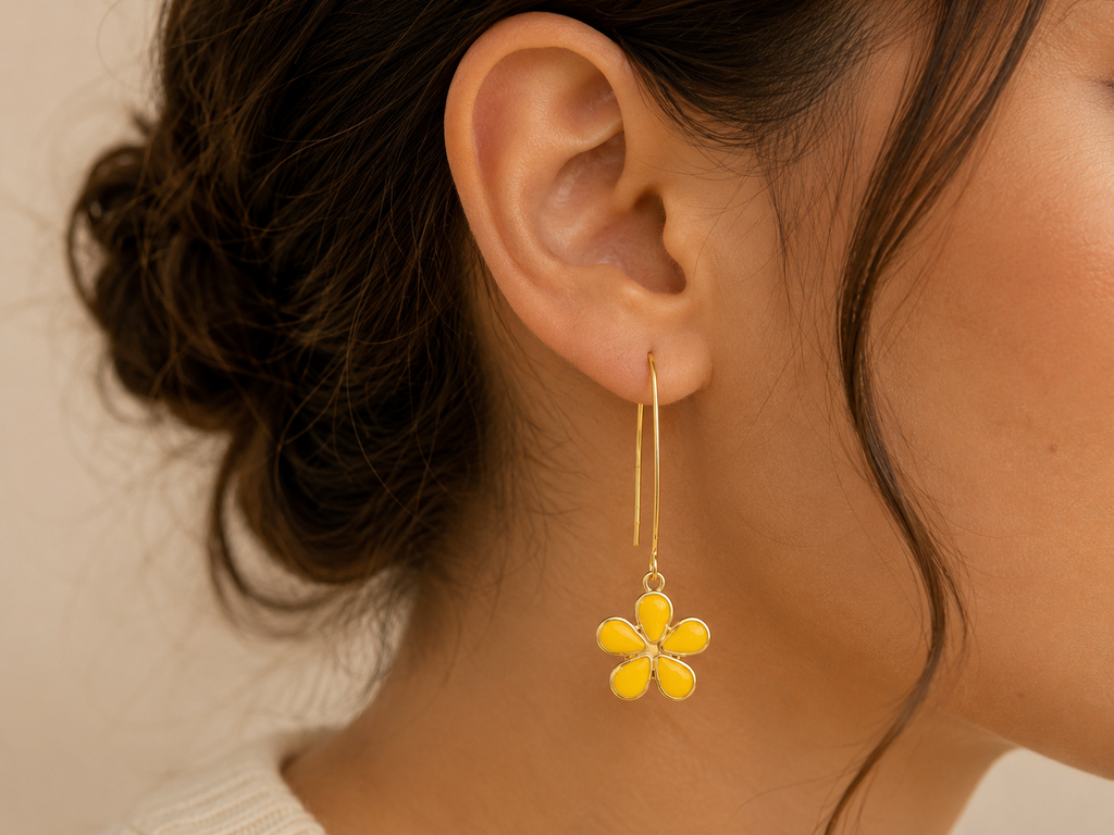 Boucle d’oreille Solea - Jaune