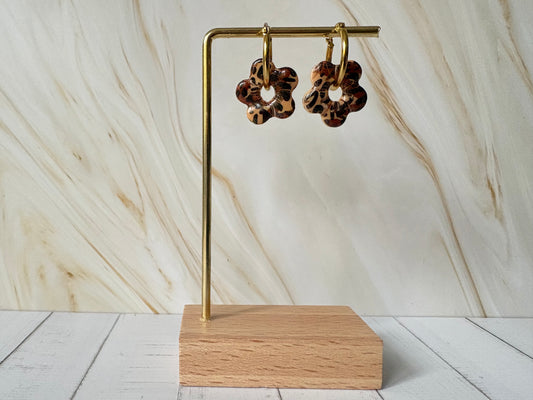 Boucles pampilles - SUNNY - Léopard café