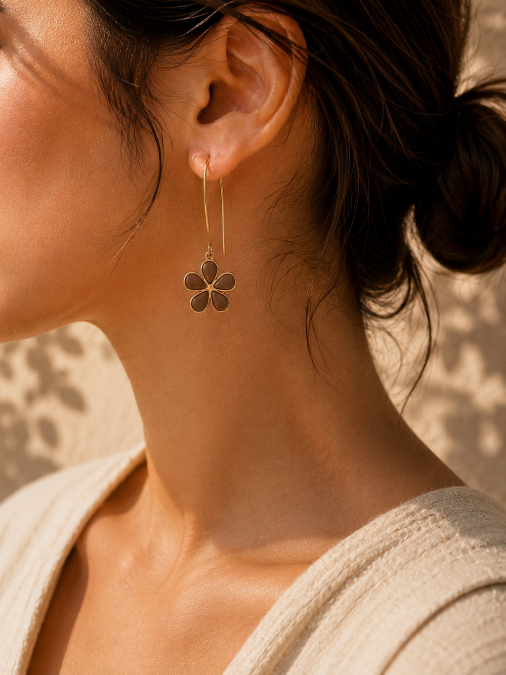 Boucles d’oreilles Solea - Marron