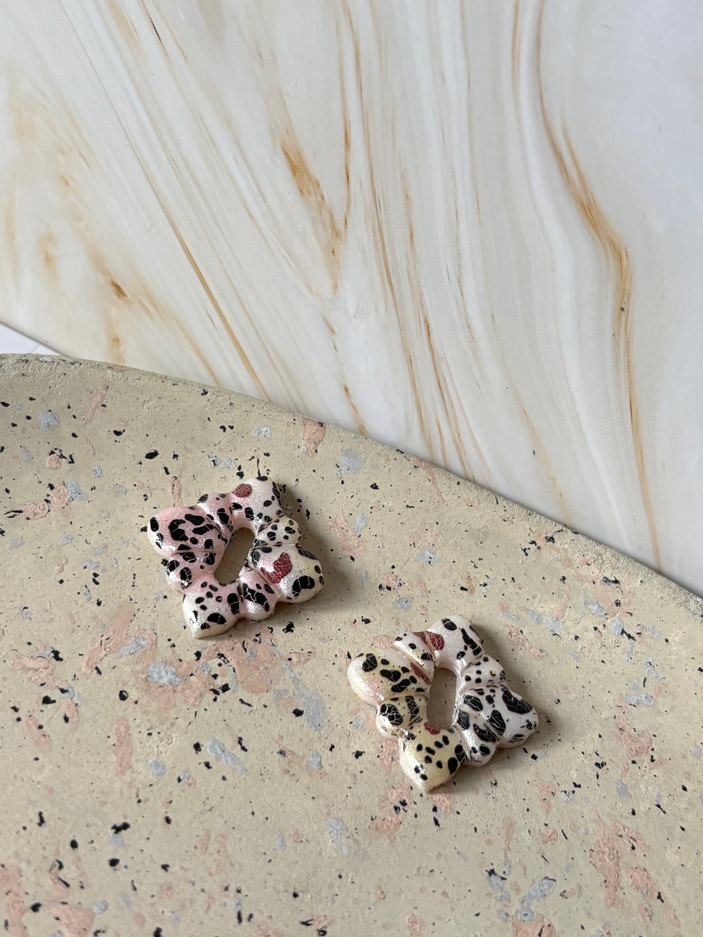 Boucles pampilles - STELLA - Leopard multicolore