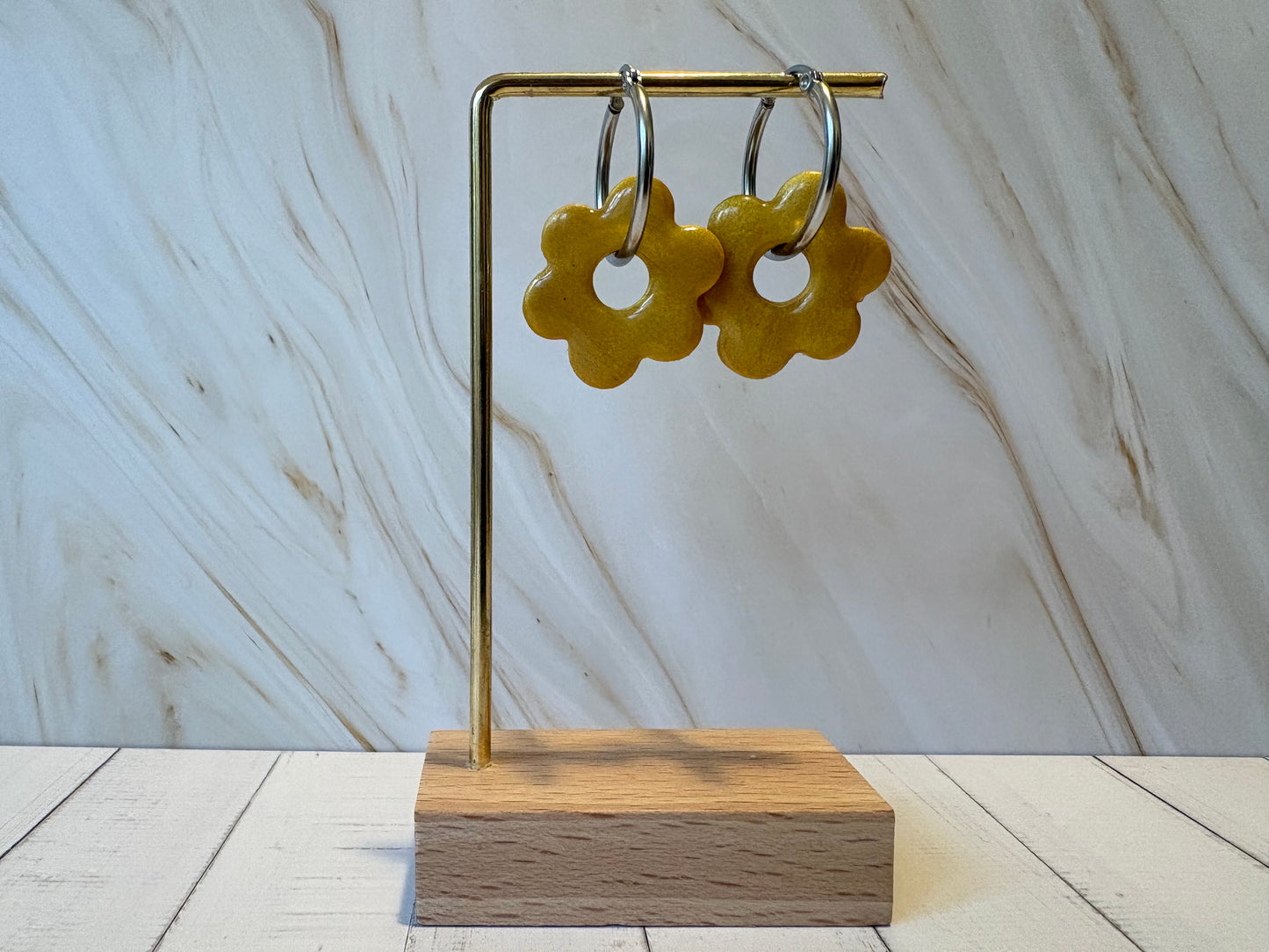 Boucles pampilles - SOLEA - or pailletés