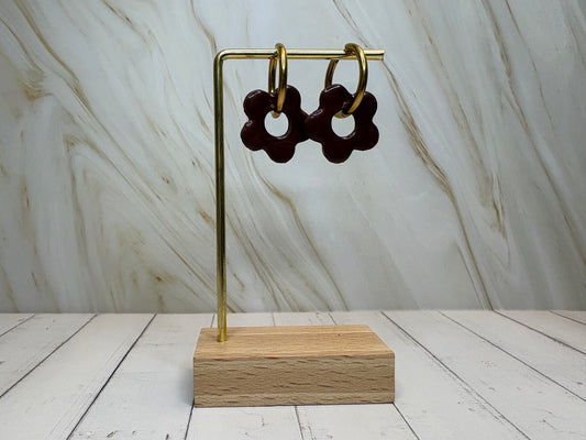 Boucles pampilles - POPPY - chocolat