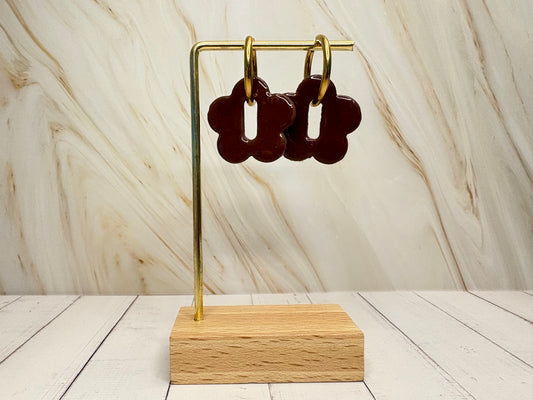 Boucles pampilles - BLOOM - chocolat