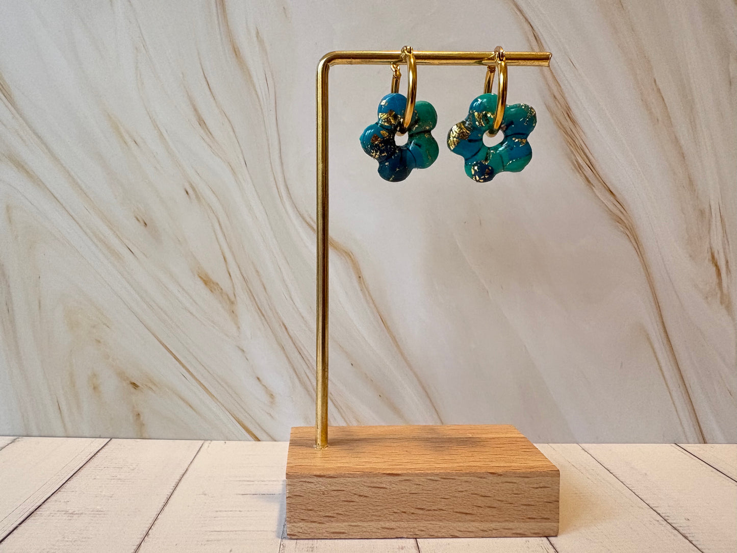 Boucles pampilles - SUNNY - bleue