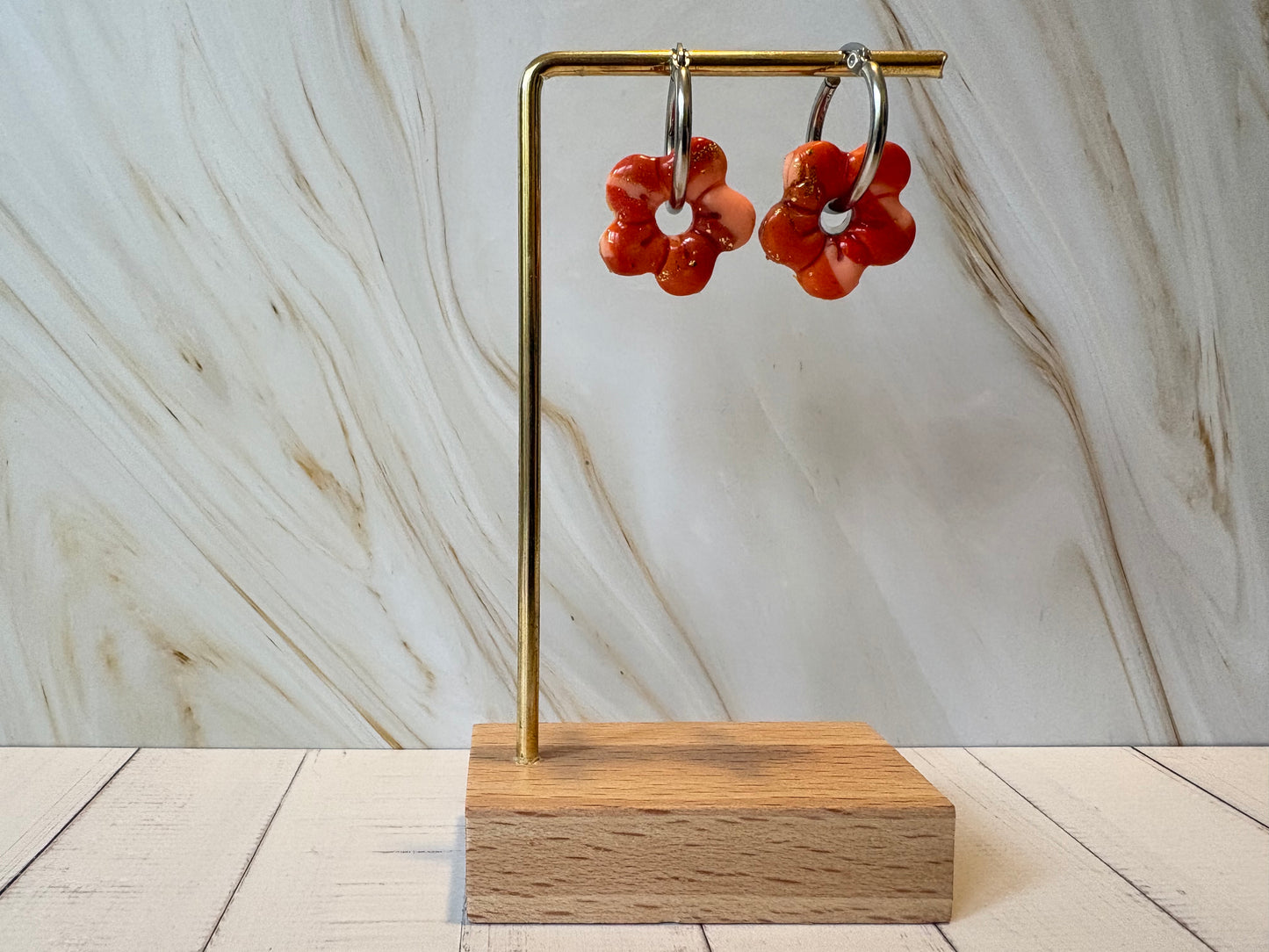 Boucles pampilles - SUNNY - orange