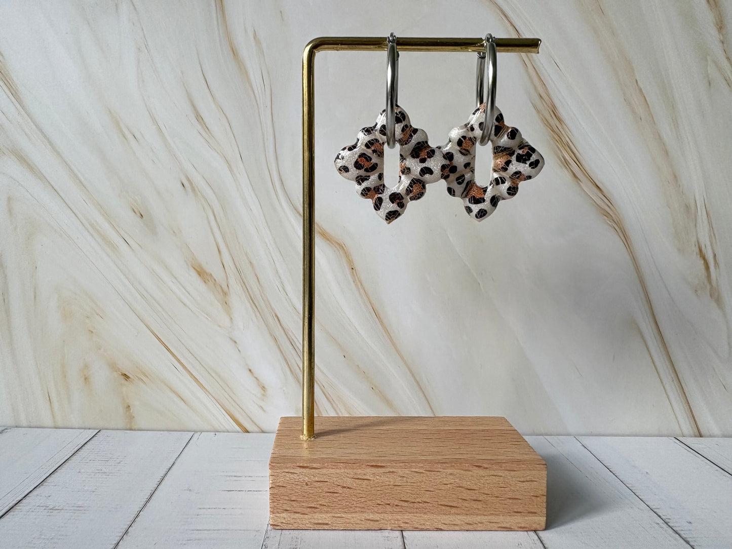 Boucles pampilles - STELLA - Léopard