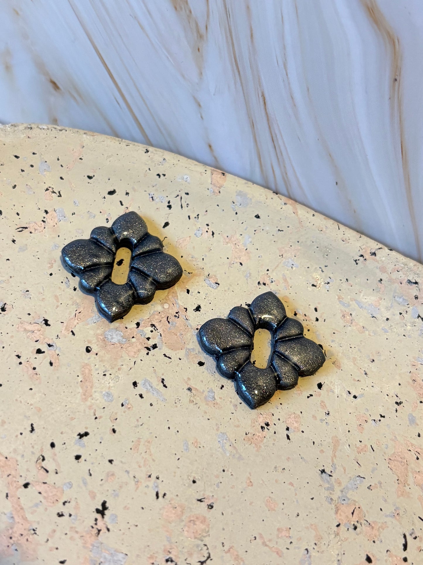 Boucles pampilles - STELLA - anthracite