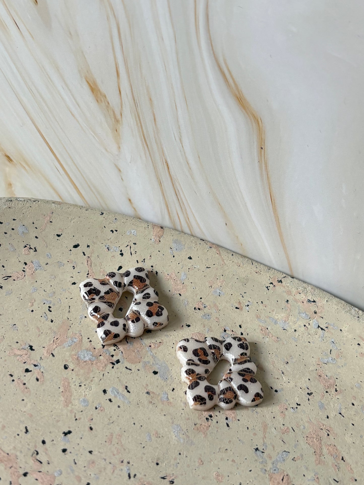 Boucles pampilles - STELLA - Léopard