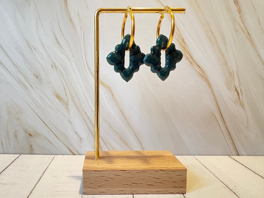 Boucles pampilles - STELLA - canard pailletées