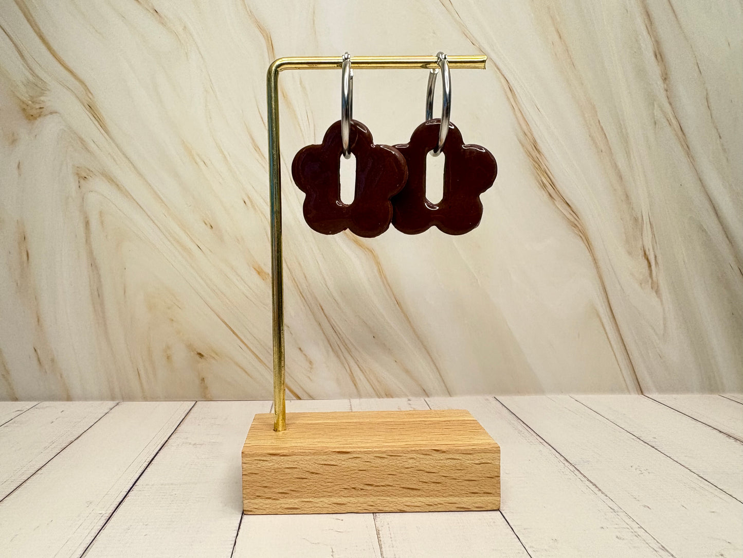 Boucles pampilles - BLOOM - chocolat