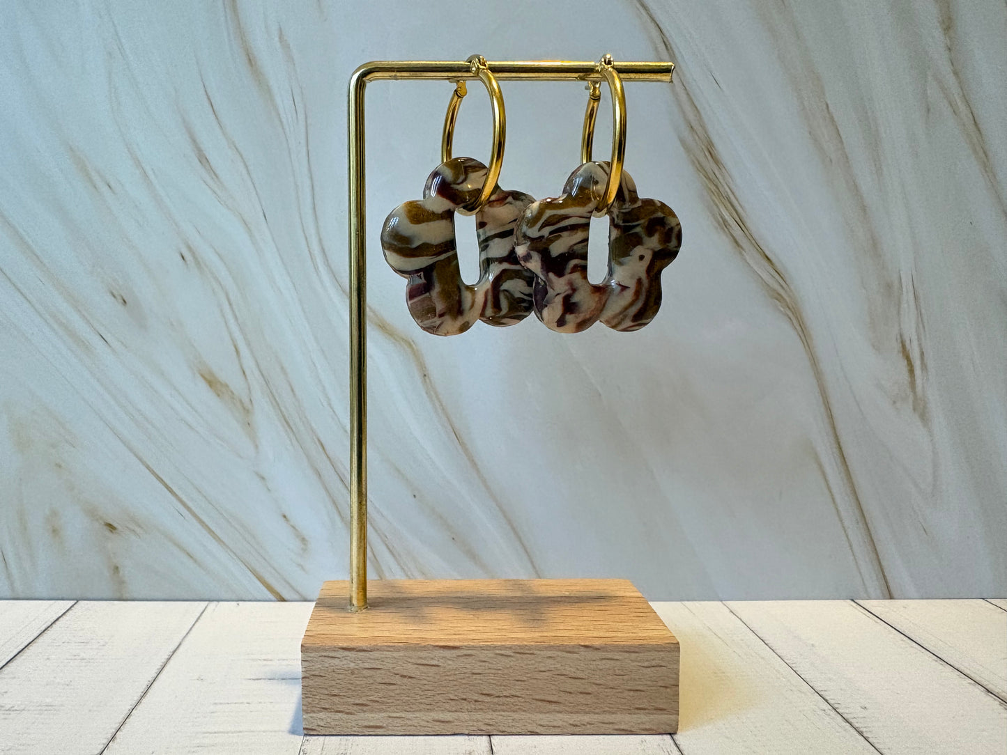 Boucles pampilles - BLOOM - cappuccino