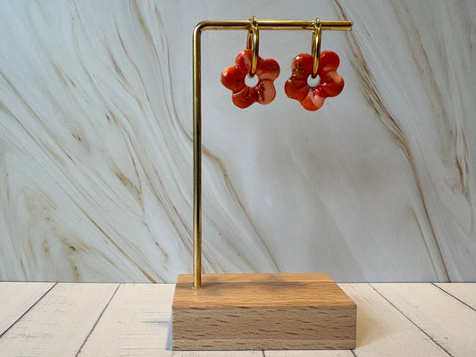 Boucles pampilles - SUNNY - orange