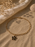 Bracelet cheville Solea - Noir