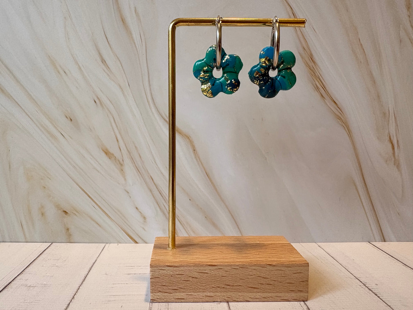 Boucles pampilles - SUNNY - bleue