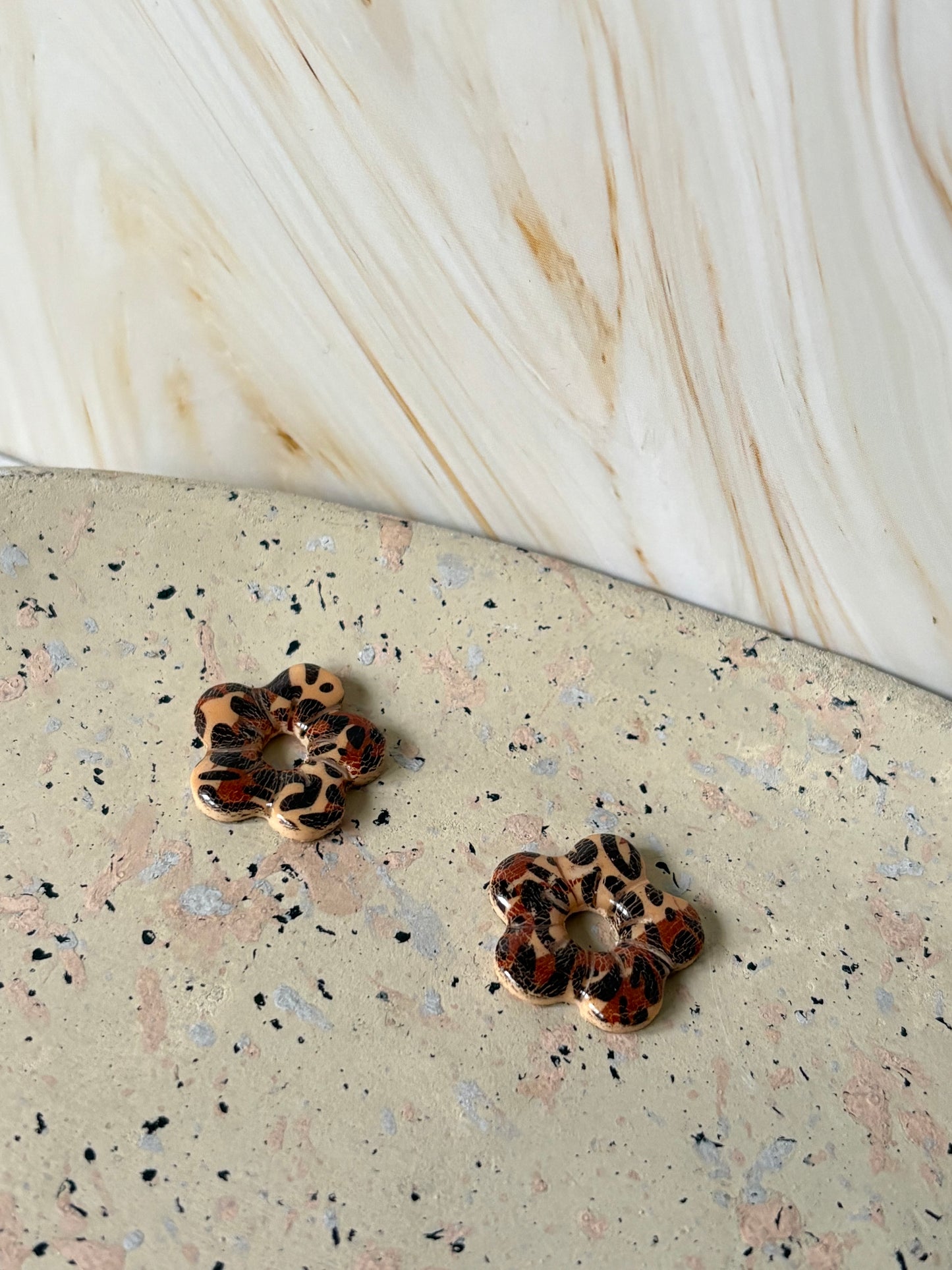 Boucles pampilles - SUNNY - Léopard café