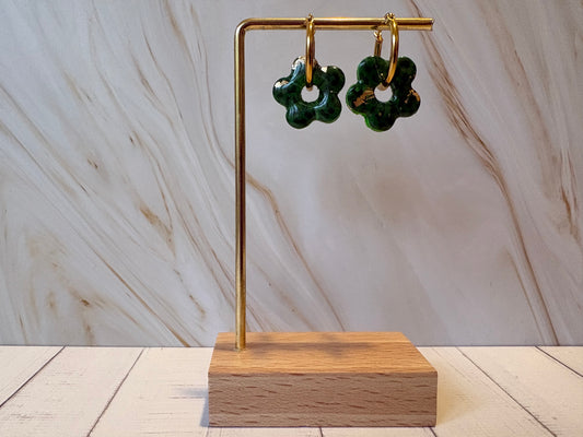 Boucles pampilles - SUNNY - Léopard / or