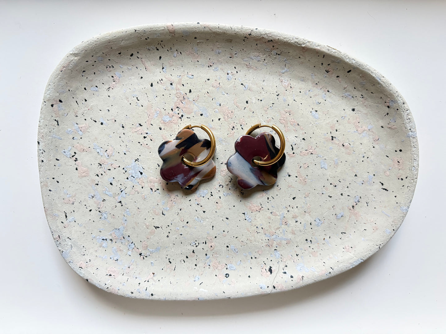 Boucles Pampilles - SOLEA - Trio de marron