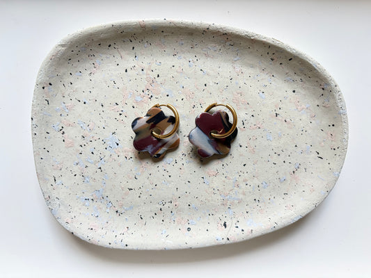 Boucles Pampilles - SOLEA - Trio de marron