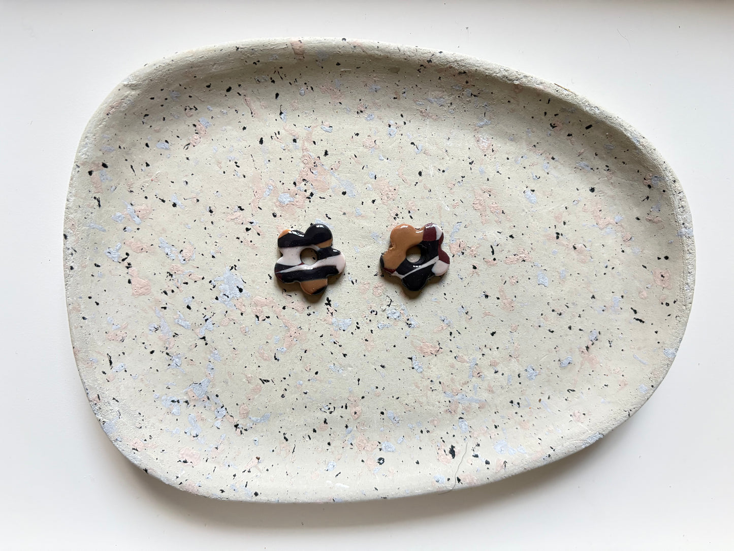 Boucles Pampilles - NINA - trio de marron