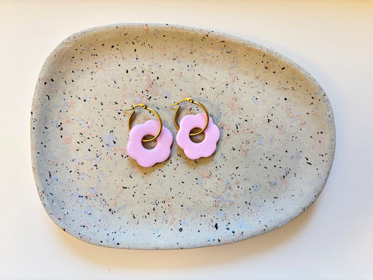 Boucles Pampilles - SOLEA - rose pastel