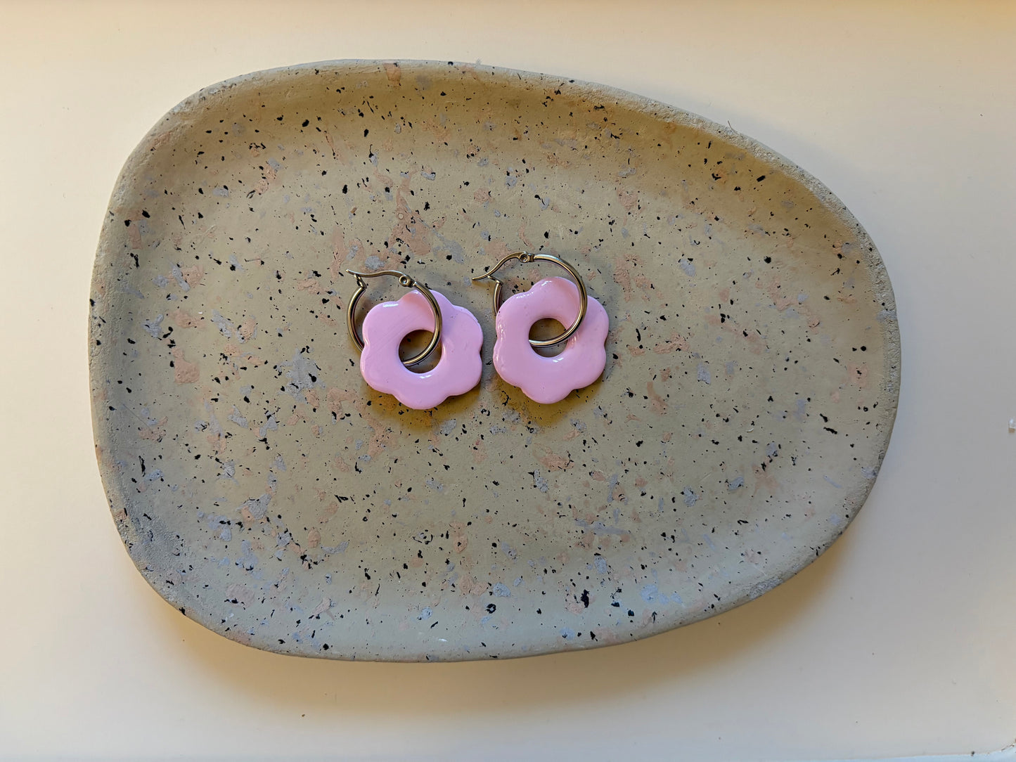 Boucles Pampilles - SOLEA - rose pastel