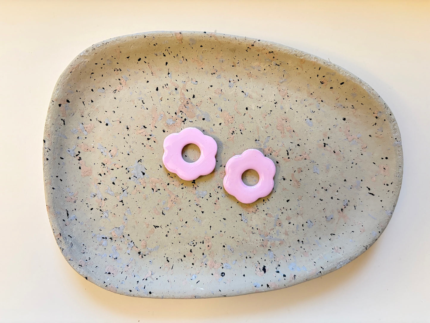 Boucles Pampilles - SOLEA - rose pastel
