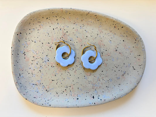 Boucles Pampilles - SOLEA - bleu pastel