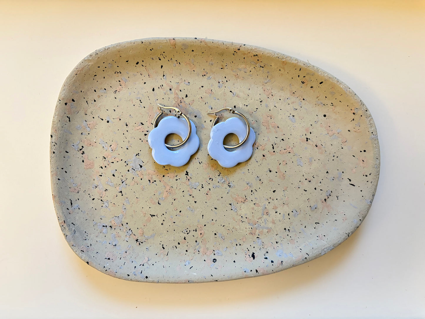 Boucles Pampilles - SOLEA - bleu pastel