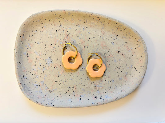 Boucles Pampilles - SOLEA - orange pastel