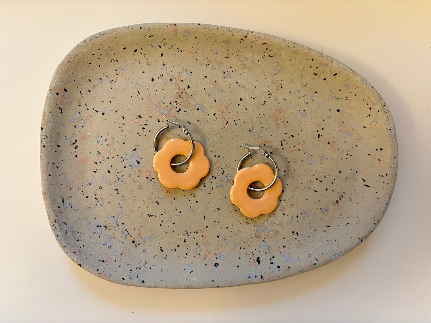 Boucles Pampilles - SOLEA - orange pastel