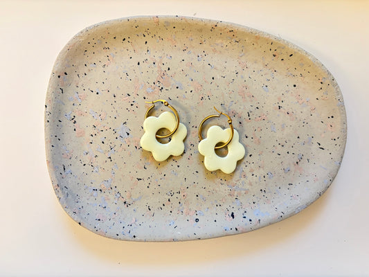 Boucles Pampilles - SOLEA - jaune pastel