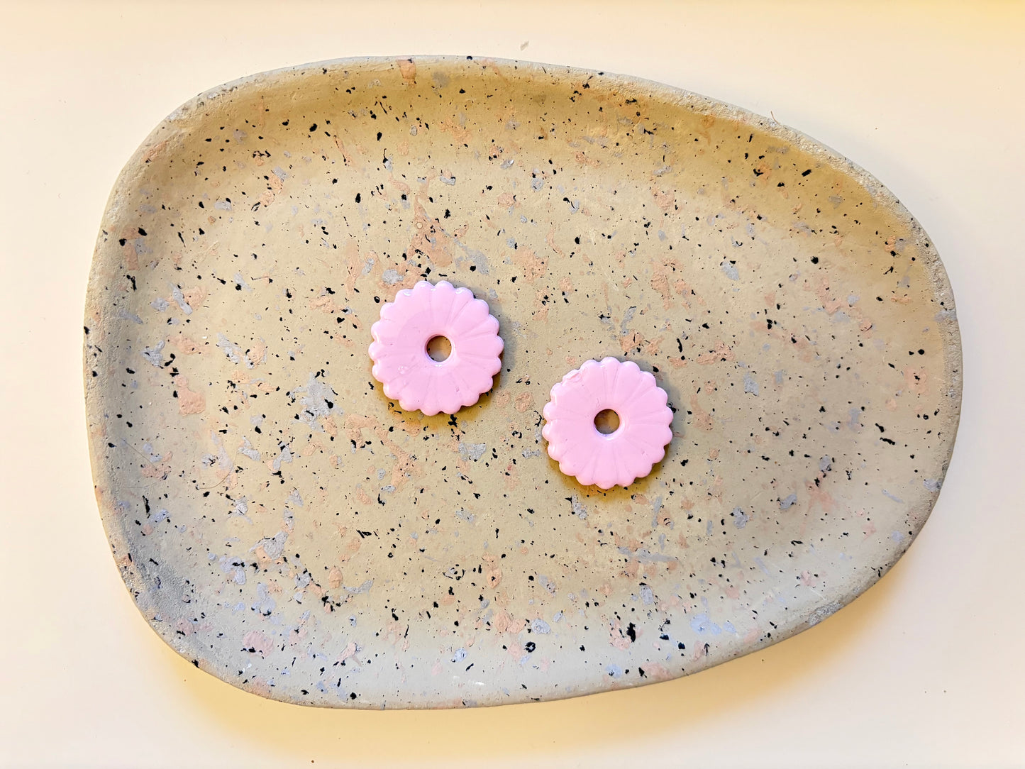 Boucles Pampilles - ROSEE - rose pastel