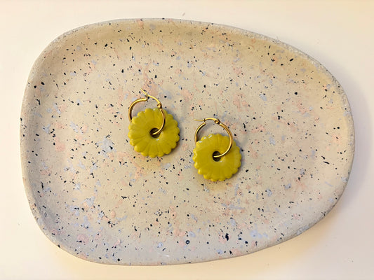 Boucles Pampilles - ROSEE - vert pastel