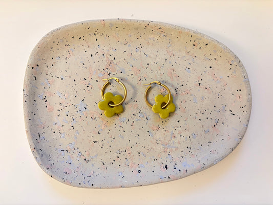 Boucles Pampilles - NINA - Vert pastel