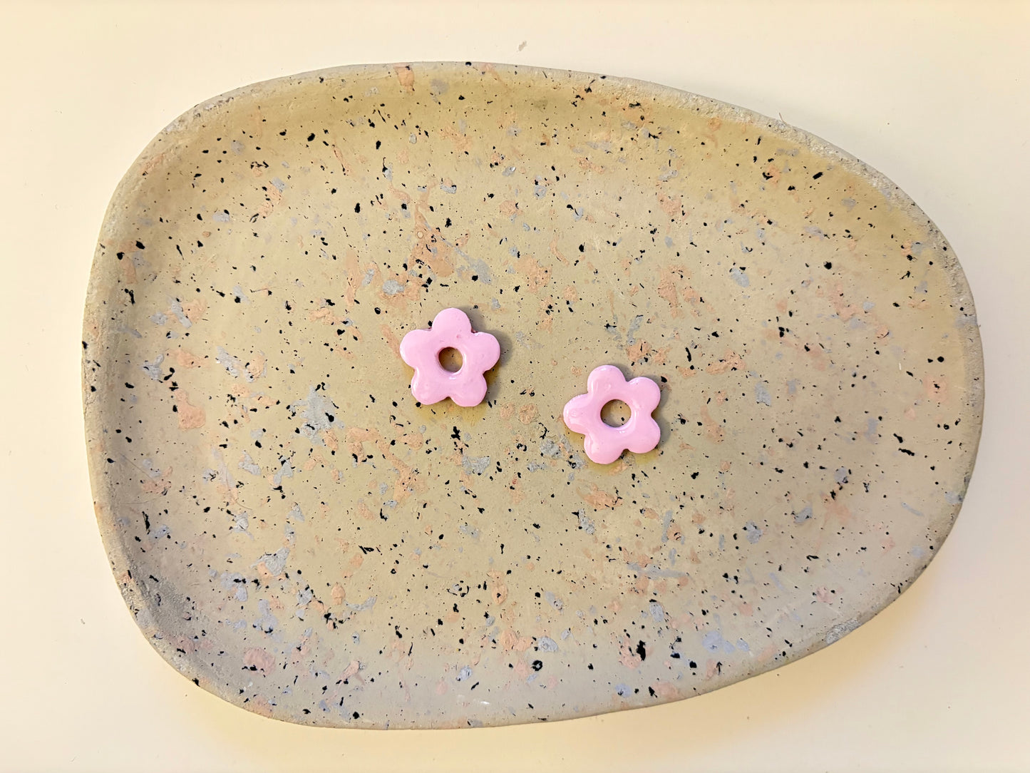 Boucles Pampilles - NINA - Rose pastel