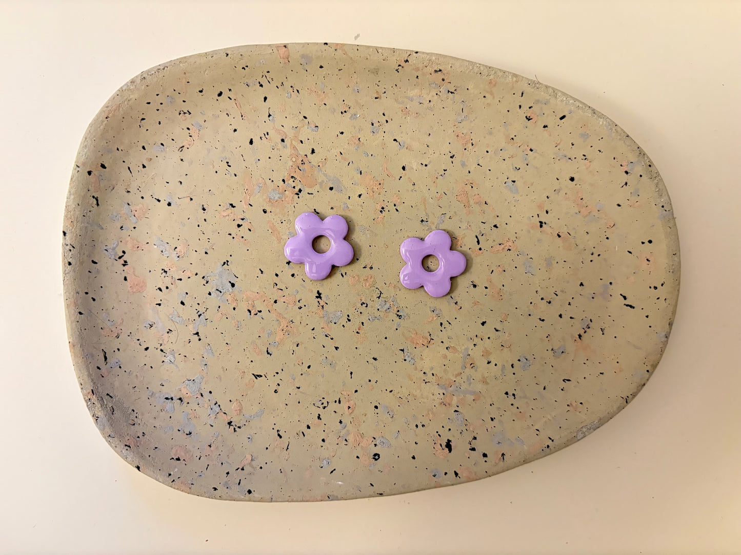 Boucles Pampilles - NINA - Violet pastel