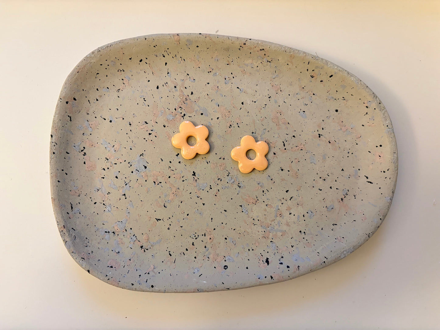 Boucles Pampilles - NINA - orange pastel