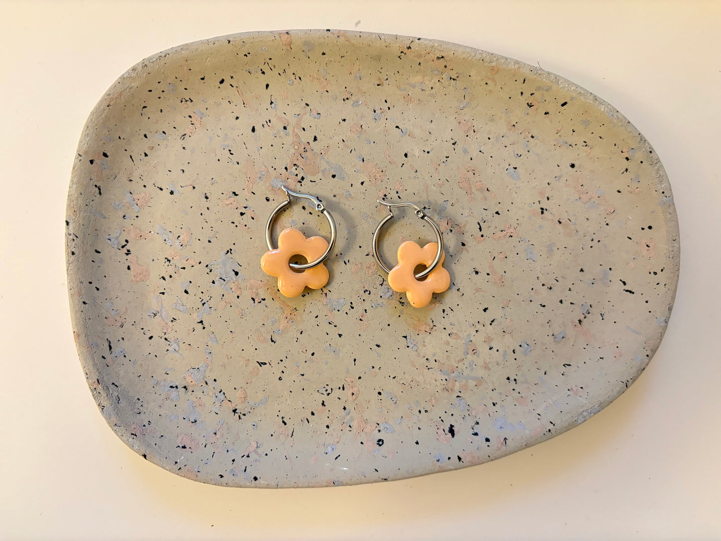 Boucles Pampilles - NINA - orange pastel